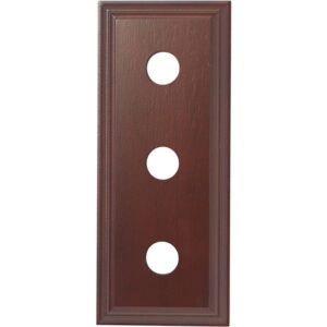 Triple Switch & Socket Wood Block Classic