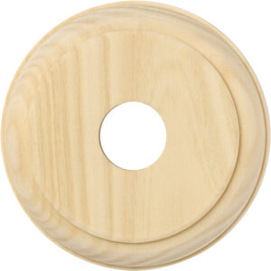 Single Switch & Socket Wood Blocks Traditional