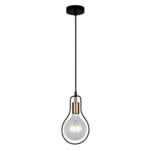 Contour Interior Black Wire Pendant Light
