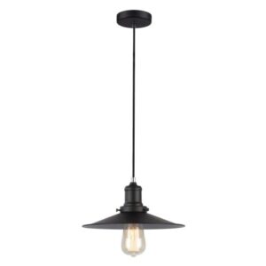 Piatto Interior Black Iron Coolie Pendant Light