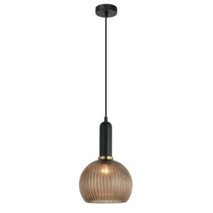 Vintaj Ribbed Wine Glass Interior Pendant Light