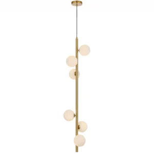 Elson 6 Light Antique Gold Pendant