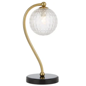 Felton Table Lamp Black Marble Base
