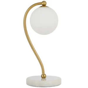 Felton Table Lamp White Marble Base