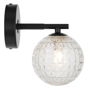 Felton Black Wall Light
