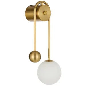Felton Antique Brass Arm Wall Light