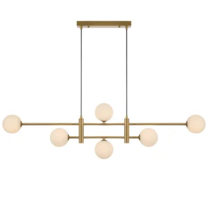 Tyson 6 Light Antique Gold Pendant