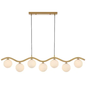 Orton 7 Light Pendant Antique Gold