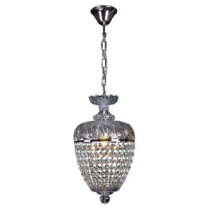 Chopin Crystal Glass Chrome Chandelier