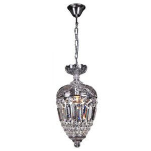 Mozart Crystal Glass Chrome Chandelier