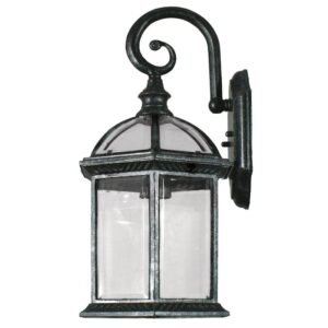Station Antique Black Exterior Wall Light