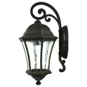 Strand Antique Black Exterior Wall Light