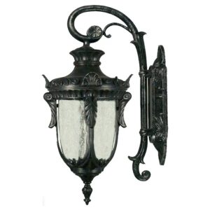 Wellington Antique Black Exterior Wall Light