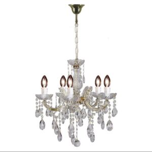 Zurich 5 Light Crystal Glass Chandelier
