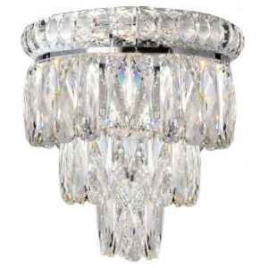 Classique 2 Light 3 Tier CTC Chrome Chandelier